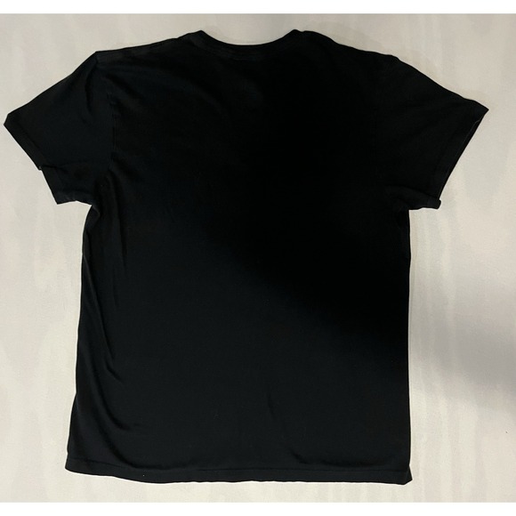 Polo Ralph Lauren T-Shirt Black Mens Medium M Embroidered V Neck Casual - Picture 2 of 5